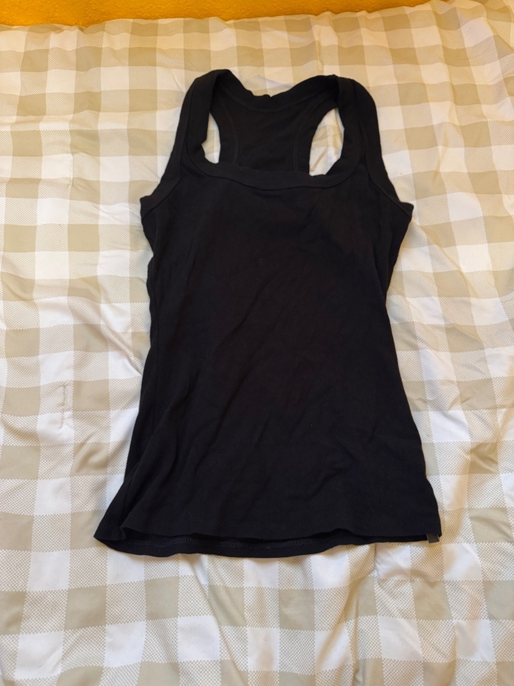 Women's Black Racerback Tank Top - Slim Fit